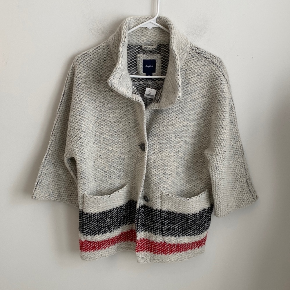 Gap Kids Wool Blend Sweater Jacket